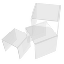 Alzata Tavolino plexiglass 30x30x30