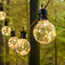 Catena 5m con 10 lampadine 8cm