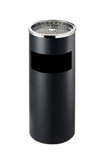 Posacenere Nero h. 60cm con cestino