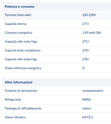 Frigo a pozzetto 300lt