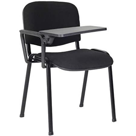 Sedia imbottita NERA con ribaltina