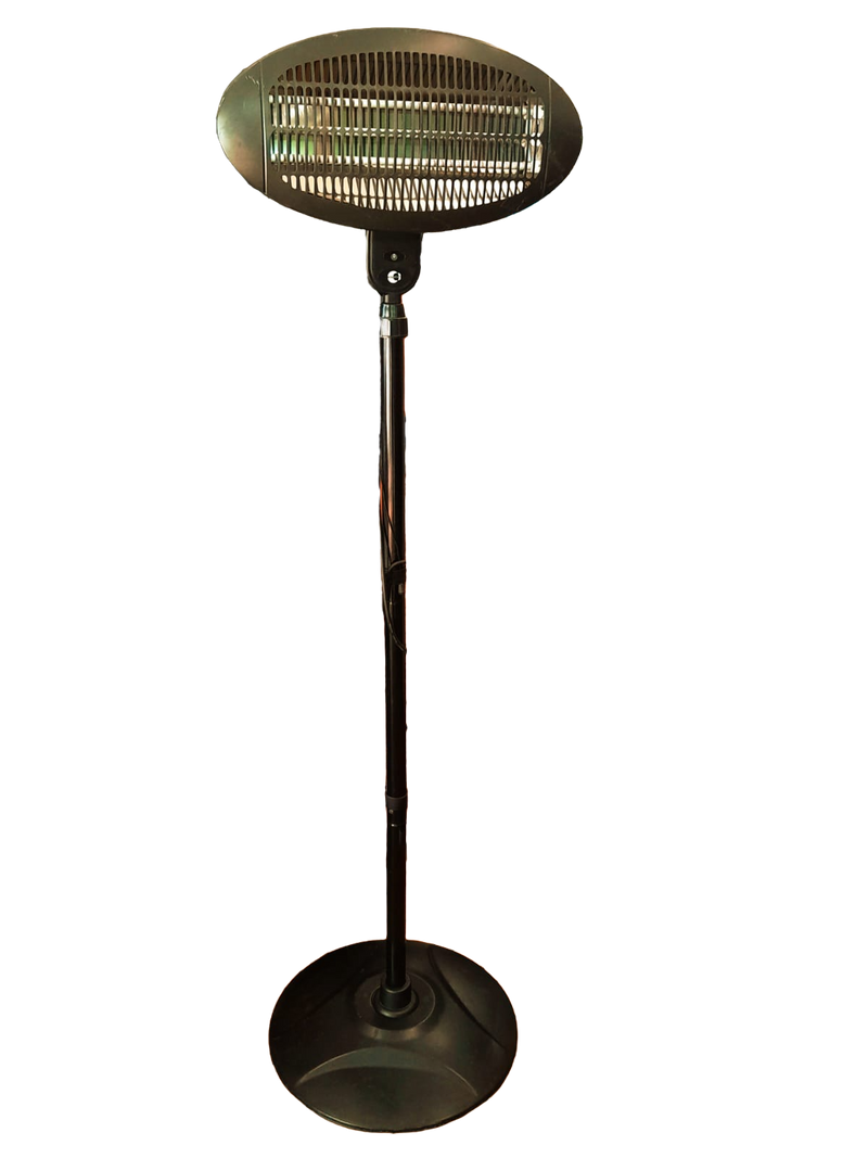 Lampada Riscaldante ELETTRICA Nera con piantana