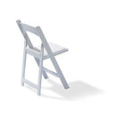 Sedia RITA Bianca Pieghevole con seduta imbottita