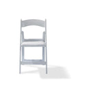 Sedia RITA Bianca Pieghevole con seduta imbottita
