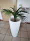 Vaso plasica bianco h. 80 cm