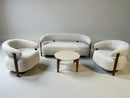 Noleggio Set salottino Europa completo con divano, 2 poltrone, coffee table e tappeto Milano