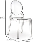 Sedia Elizabeth Trasparente