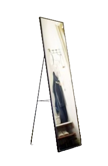 Specchio figura intera 40x167cm NERO
