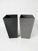 Noleggio Vaso plastica effetto Rattan Milano