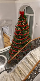Albero di Natale decorato ROSSO