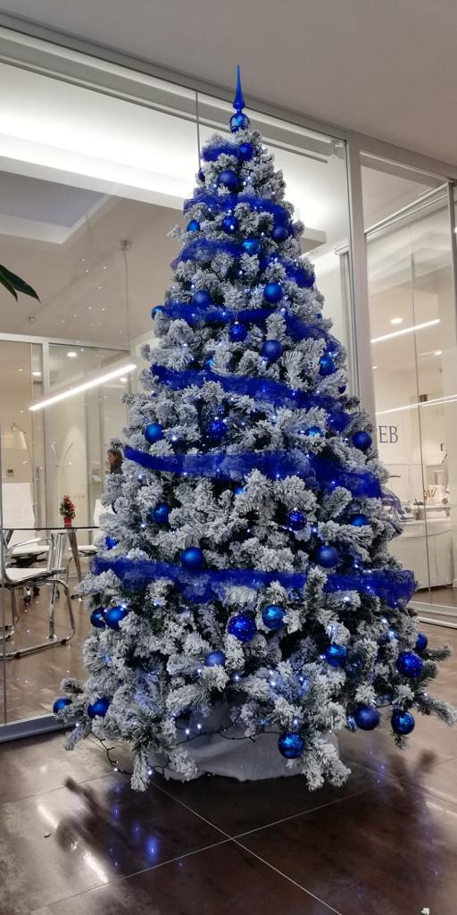 Albero di Natale decorato ARGENTO