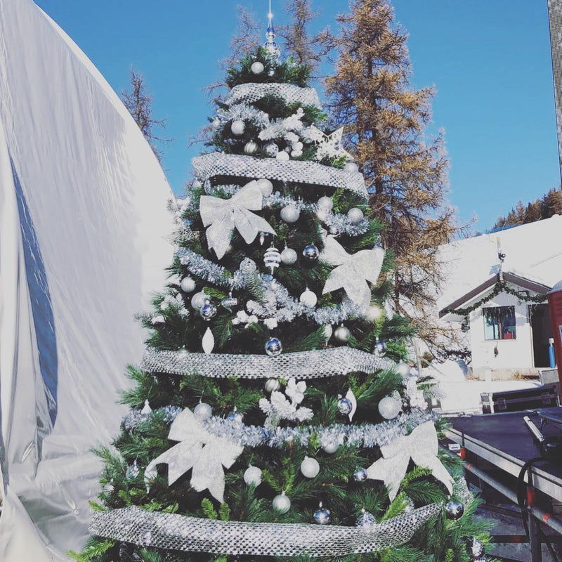 Albero di Natale decorato ARGENTO