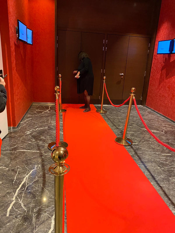 Red Carpet 4 m Con Paline ottone